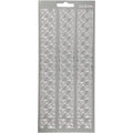 Stickers, hoeken, vel 10x23 cm, zilver, 1 vel