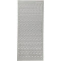 Stickers, kruis, vel 10x23 cm, zilver, 1 vel