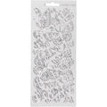 Stickers, vlinders, vel 10x23 cm, zilver, 1 vel