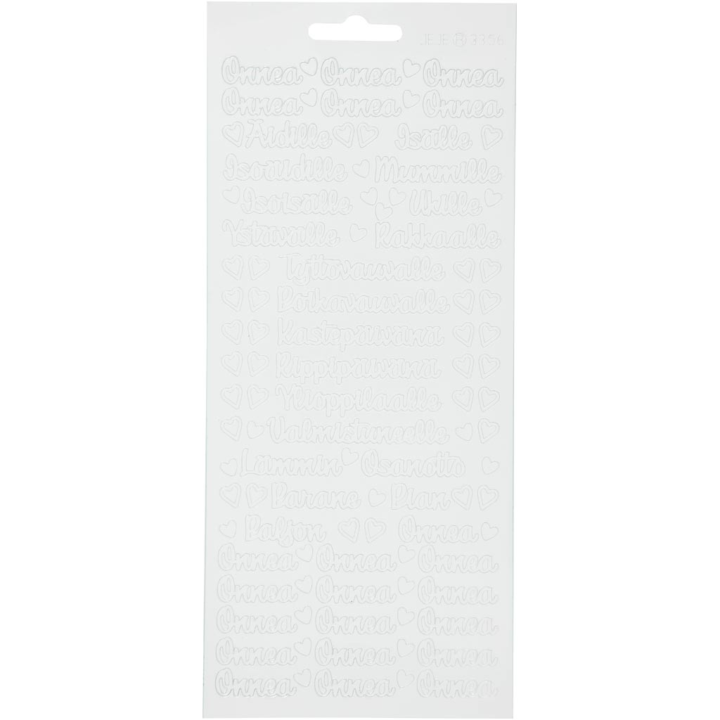 Https: www.cchobby.nl stickers-onnea-aidille-vel-10x23-cm-wit-1-vel