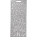 Stickers, swirl, vel 10x23 cm, zilver, 1 vel