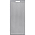 Stickers, randen, vel 10x23 cm, zilver, 1 vel