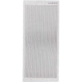 Stickers, randen, vel 10x23 cm, zilver, 1 vel