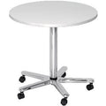 Bach conferentietafel hammerer vst08 w c gemelamineerd spaanplaat wit chroom