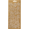 Stickers, twijgen, vel 10x23 cm, goud, 1 vel