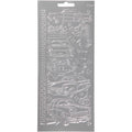 Stickers, auto's, vel 10x23 cm, zilver, 1 vel