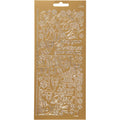 Stickers, lantaarnen, vel 10x23 cm, goud, 1 vel