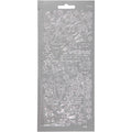 Stickers, lantaarnen, vel 10x23 cm, zilver, 1 vel