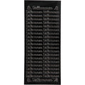 Stickers, velkommen, vel 10x23 cm, zwart, 1 vel