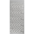 Stickers, konfirmation, zilver, 1 vel