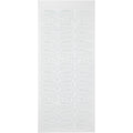 Stickers, student's cap, vel 10x23 cm, wit, 1 vel