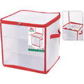 Home styling opbergdoos v. kerstbal 27-vaks 31x31cm