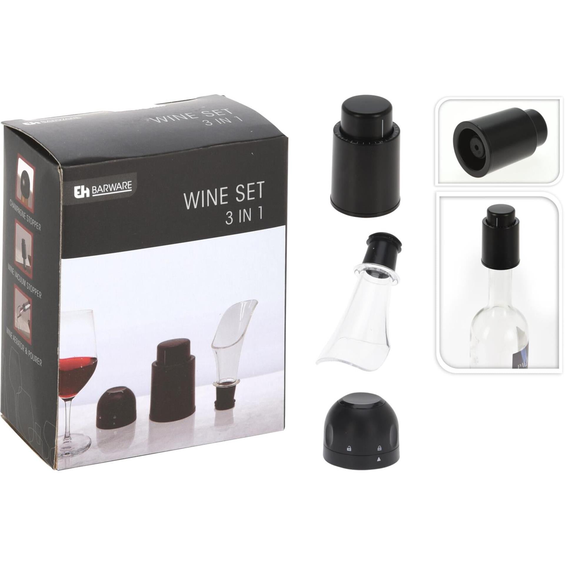 Excellent houseware wijnset 3-in-1.