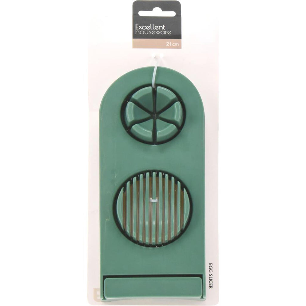 Excellent Houseware Doppeleierschneider, 4 verschiedene Ausführungen | 6 Stück