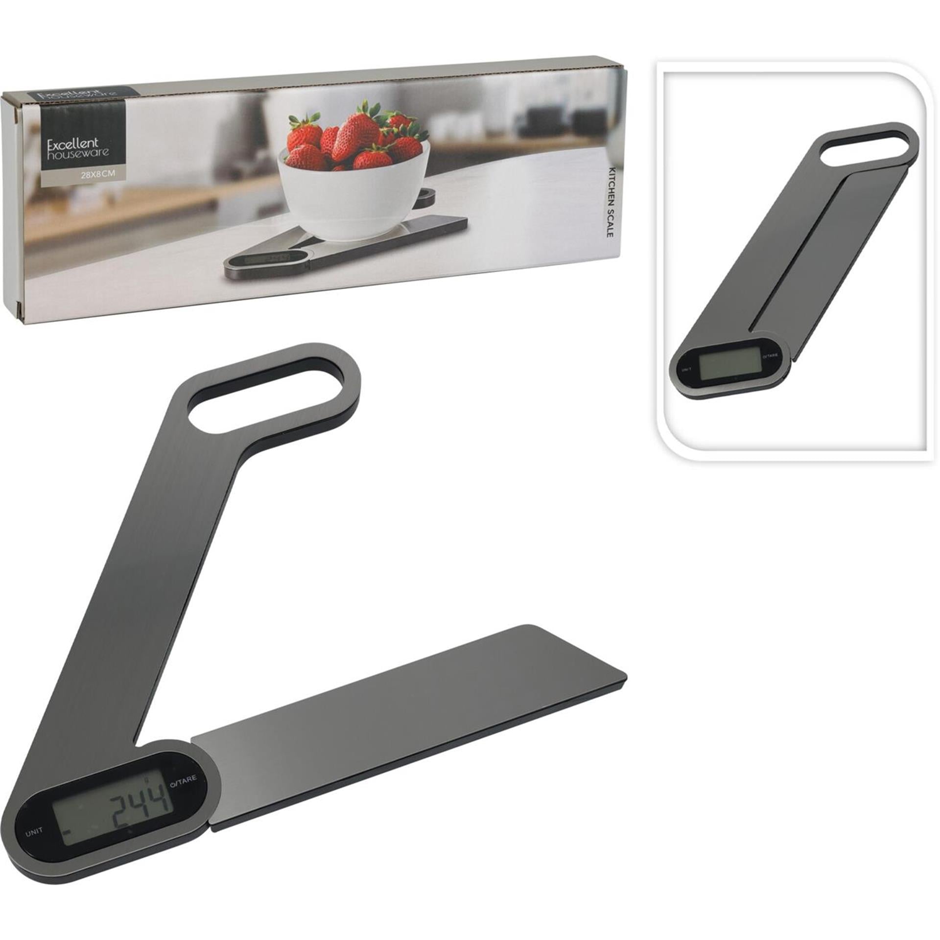 Excelent houseware keukenweegschaal uitvouwbaar