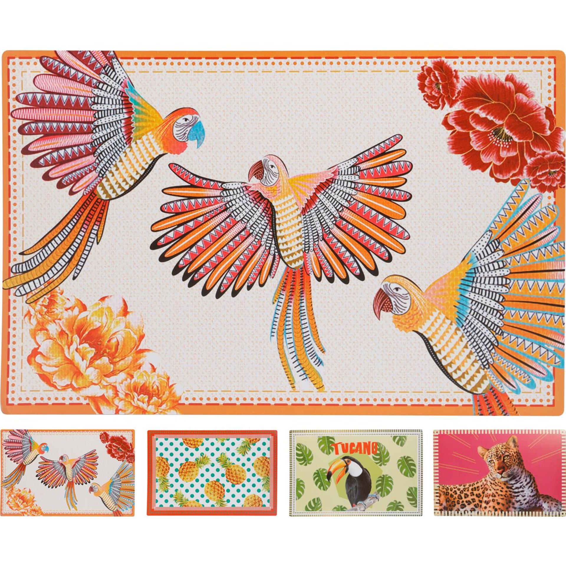 Excellent houseware placemat tropisch polypropyleen