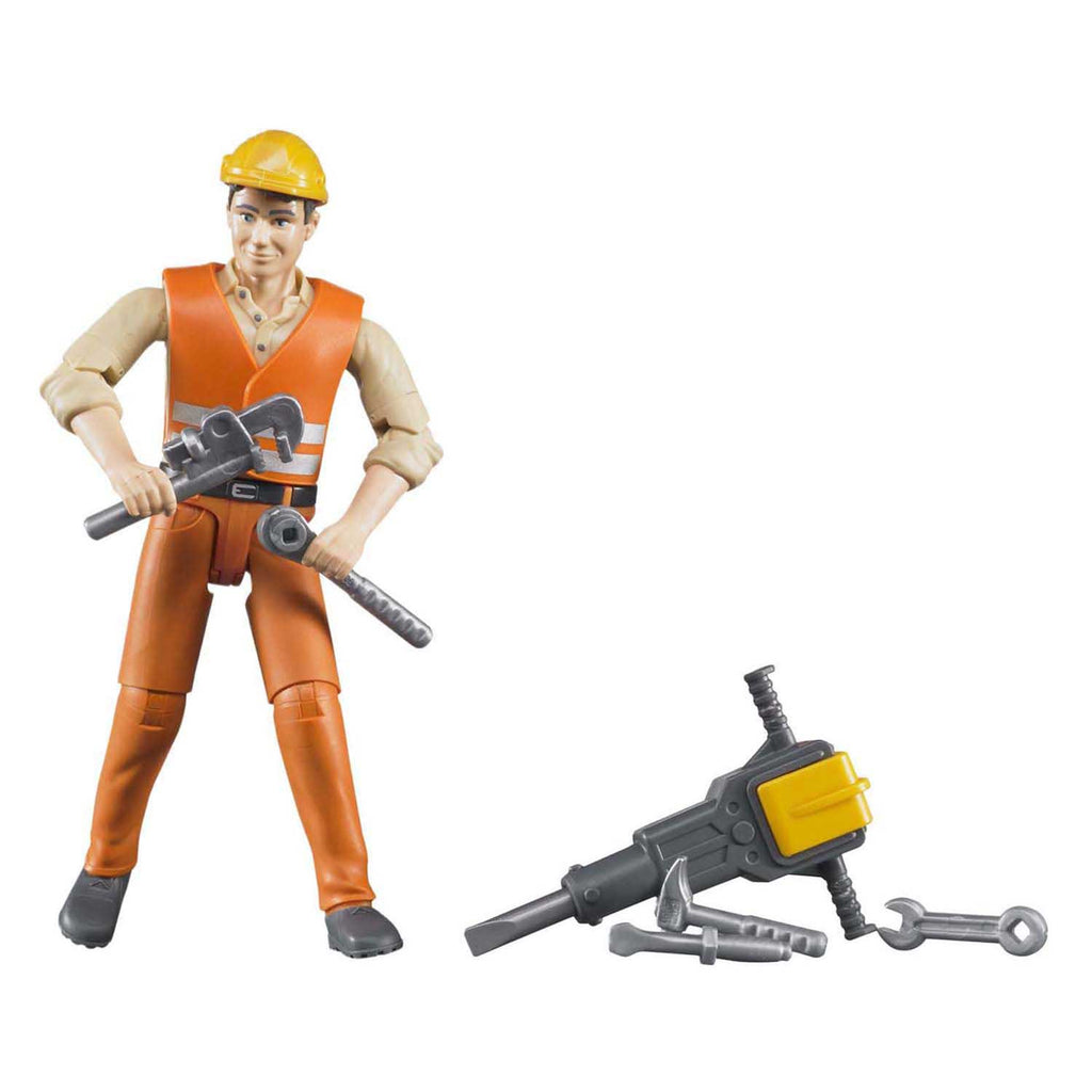 Bruder - bworld figuur constructie werker - realistische details