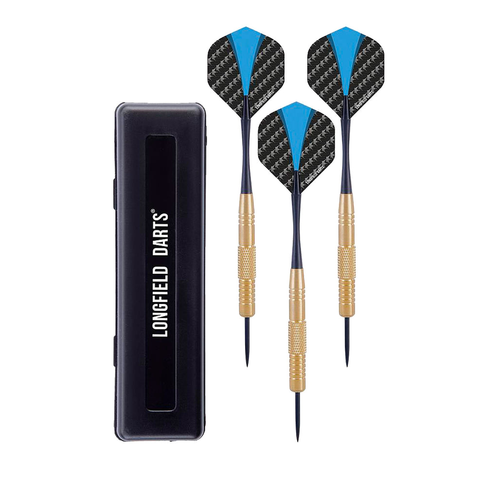 Longfield Darts aus Messing, 22 Gramm, im Etui