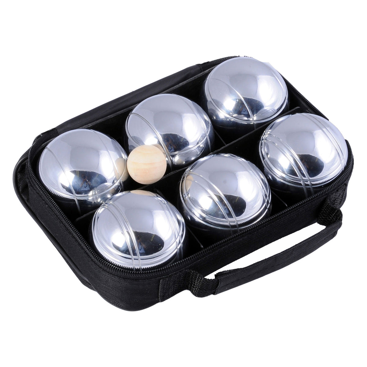 Engelhart Jeu de Boules 6 Metallkugeln im Beutel