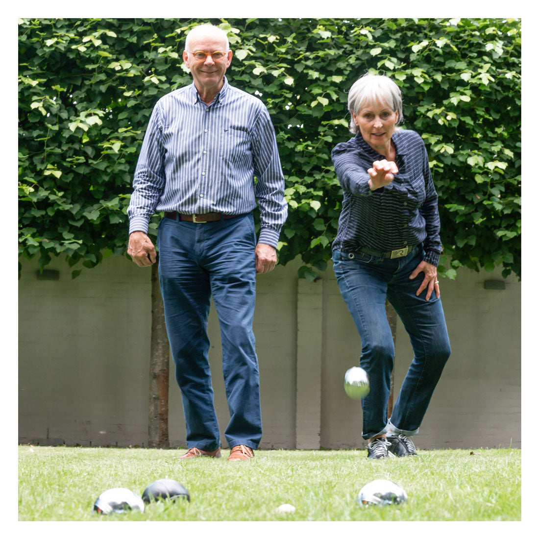 Engelhart Jeu de Boules 6 Metallkugeln im Beutel
