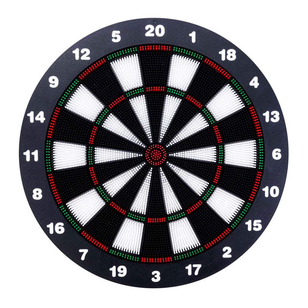 Longfield kindvriendelijk dartbord – ø 42 cm – inclusief 2 sets softip darts 18 gram – veilig dartbord voor kinderen – kindersafety –