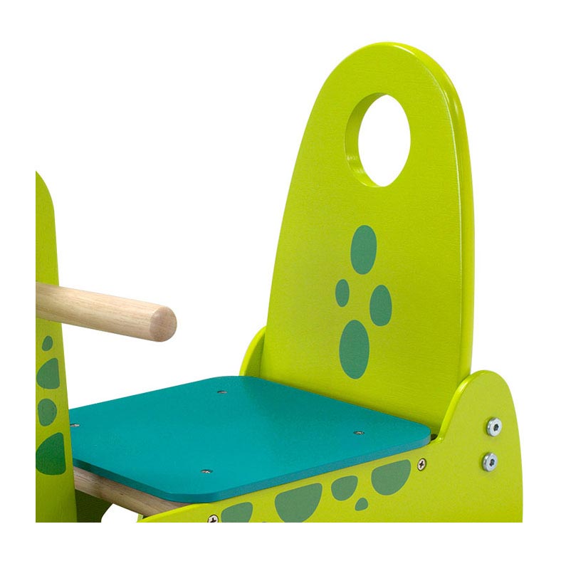 Ich bin ein Spielzeug-Laufauto-Dino