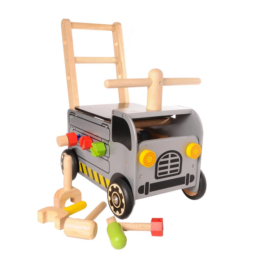 Ich bin Toy Walker und Push Carriage Construction