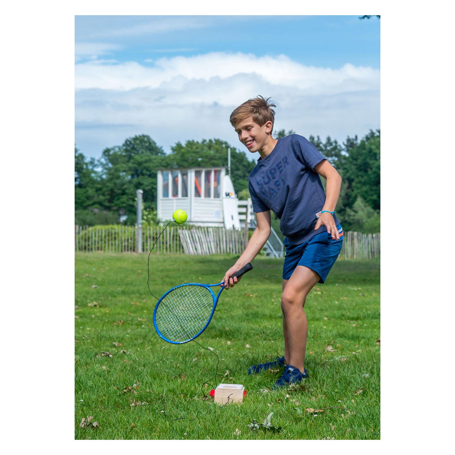 Tennistrainer Luxus-Gummiholz