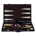 Backgammon 18, ein klassisches Brettspiel aus Braun und Elfenbein