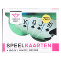 Longfield speelkaarten 100% plastic, 2 sets in kunsstof doos