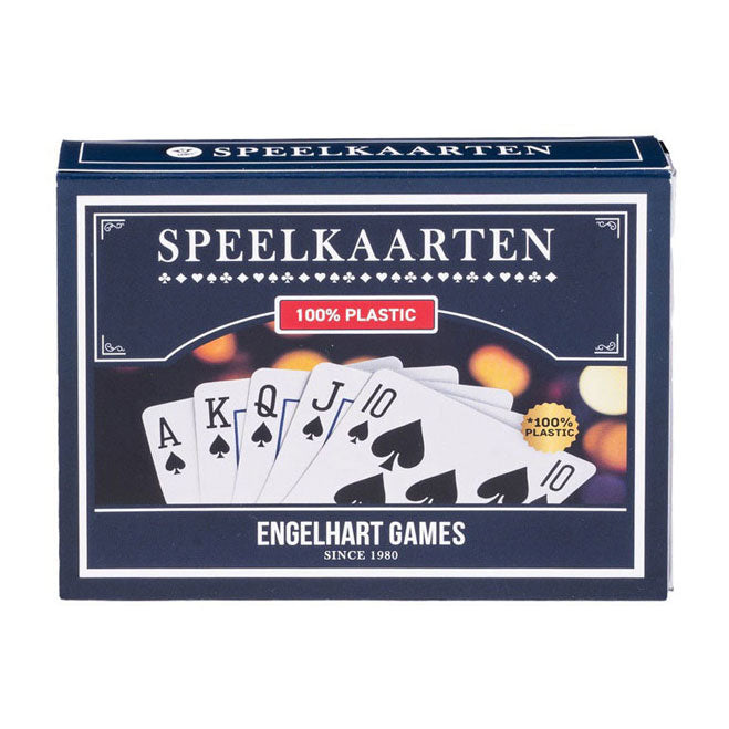 Longfield speelkaarten 100% plastic, 2 sets in kunststof doos poker bridge