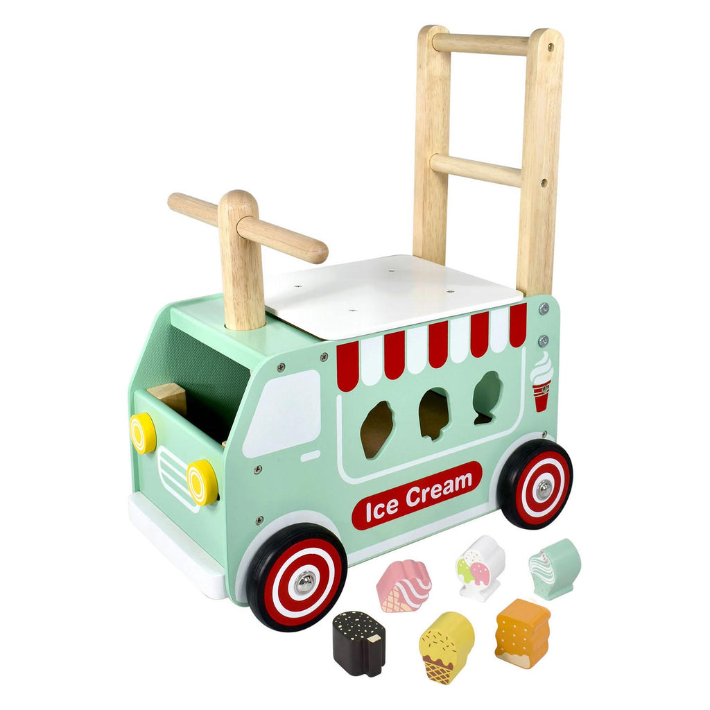 Ich bin Toy Loop Push Wagon Eiswagen Junior Mintgrün