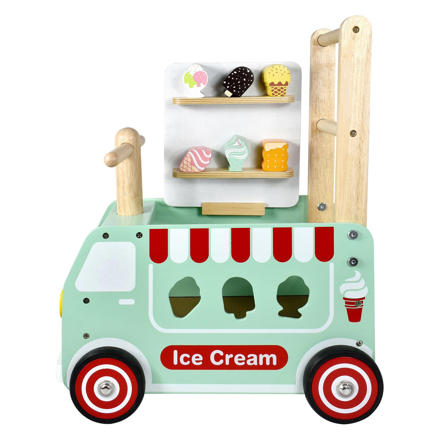 Ich bin Toy Loop Push Wagon Eiswagen Junior Mintgrün