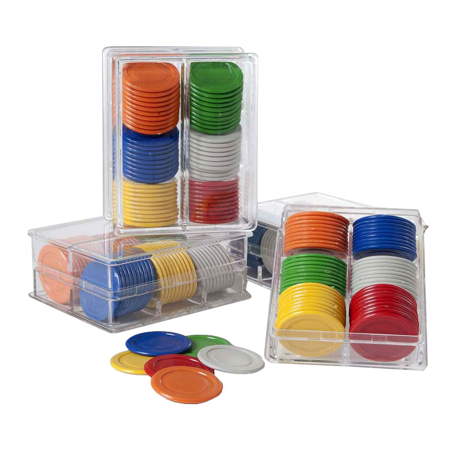 25-mm-Chips, 240 Stück, verschiedene Farben