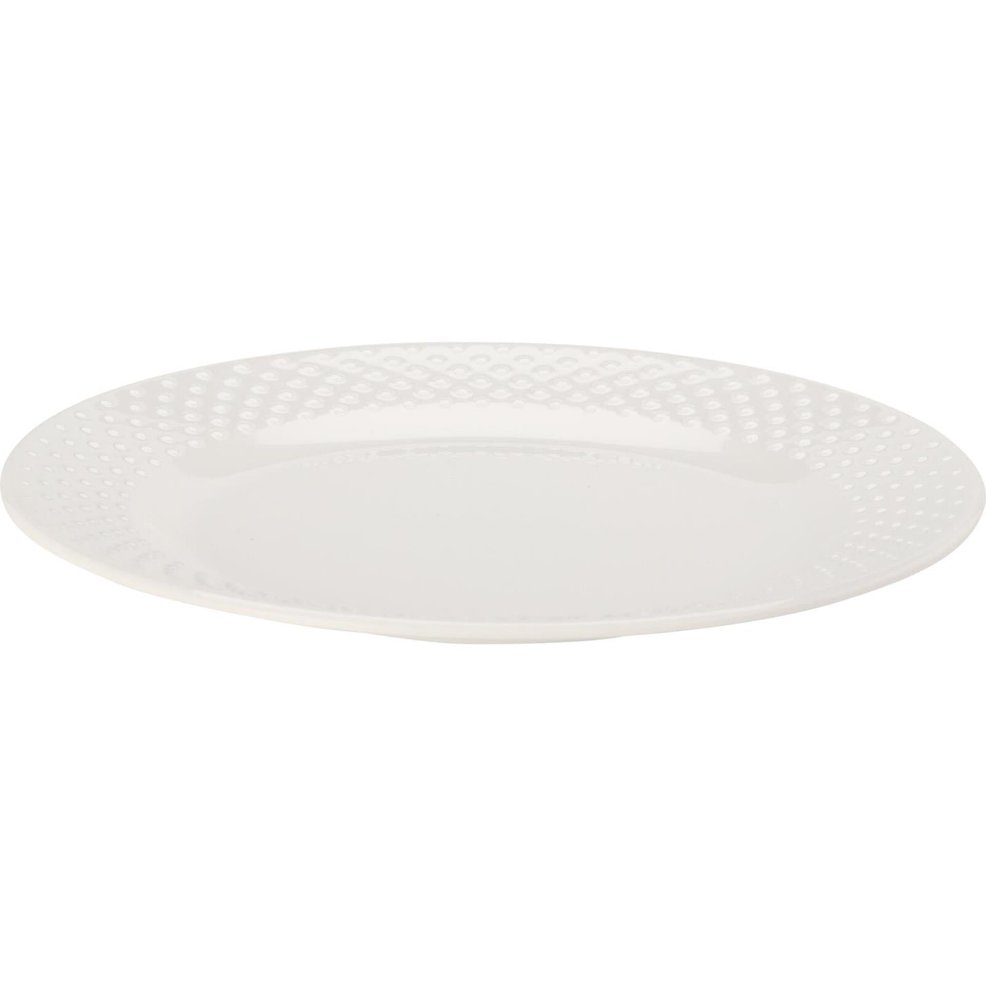 Excellent houseware bord melamine ø21cm wit