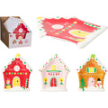 Home styling kerstbord melamine 19,8x16 peperkoekhuis