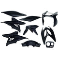 Edge plaatset 9-delig voor yamaha aerox tot bouwjaar 2014 - zwart metallic
