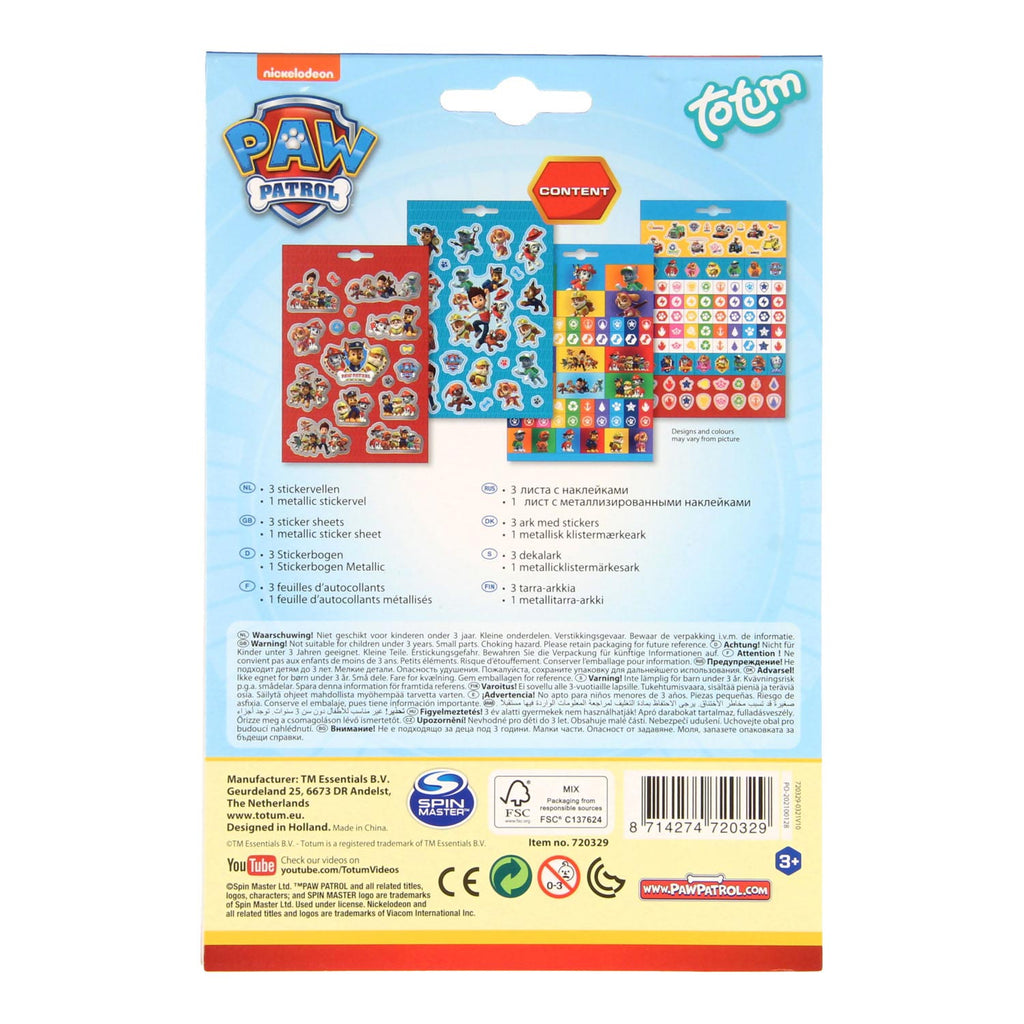 Totum Paw Patrol Stickervel, 4.
