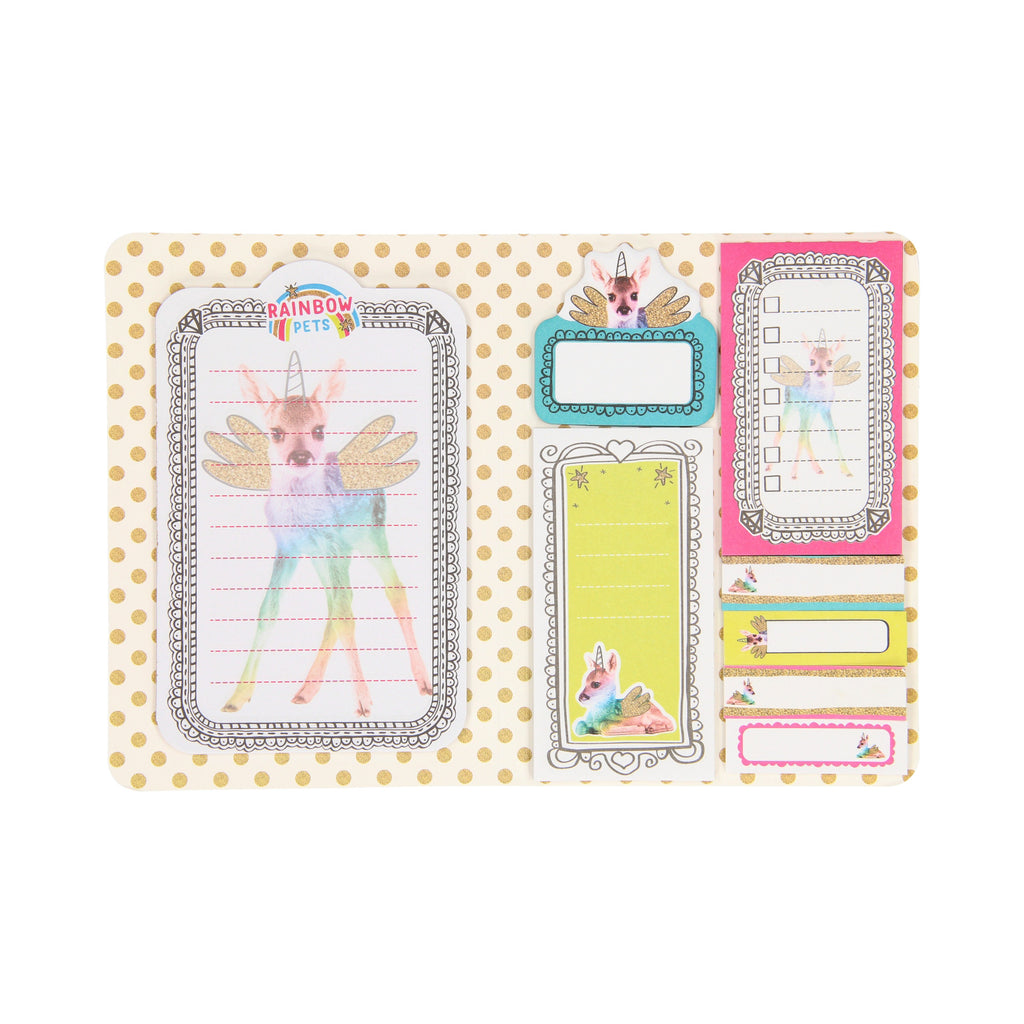 Totum Regenbogen Haustiere - Sticky Notes Broschüre Deer