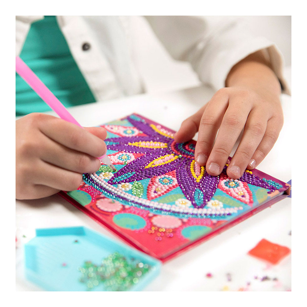 Totum Diamantmalerei-Tagebuch – Blumenmandala rosa