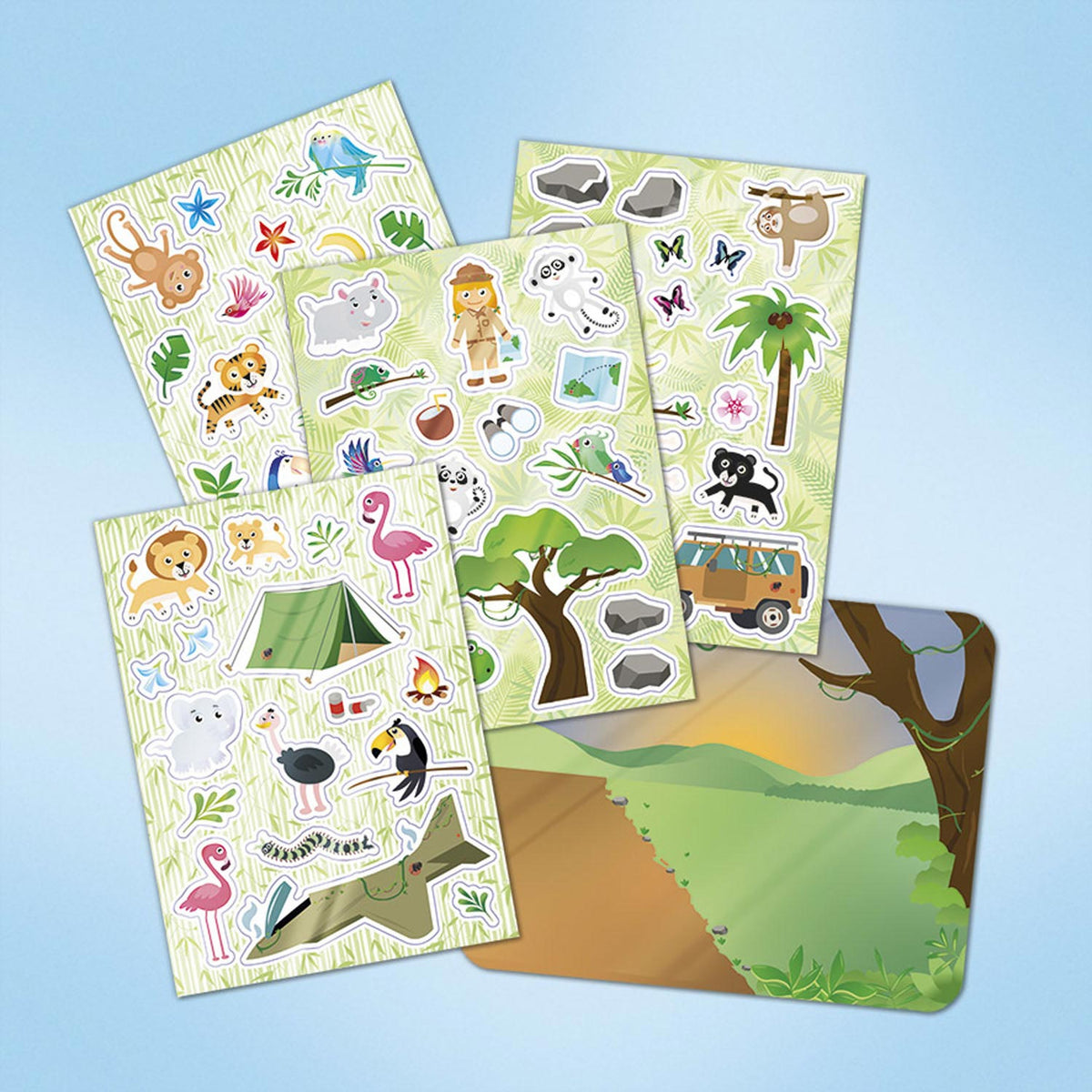 Totum Fensteraufkleber Wildtiere