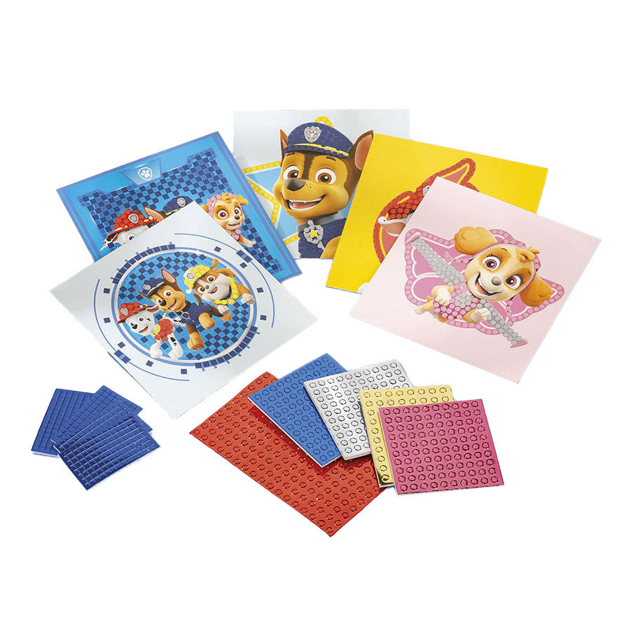 Totum 3-in-1 Paw Patrol Bügelbild-, Gipsabguss- und Pixelkunst-Bastelset