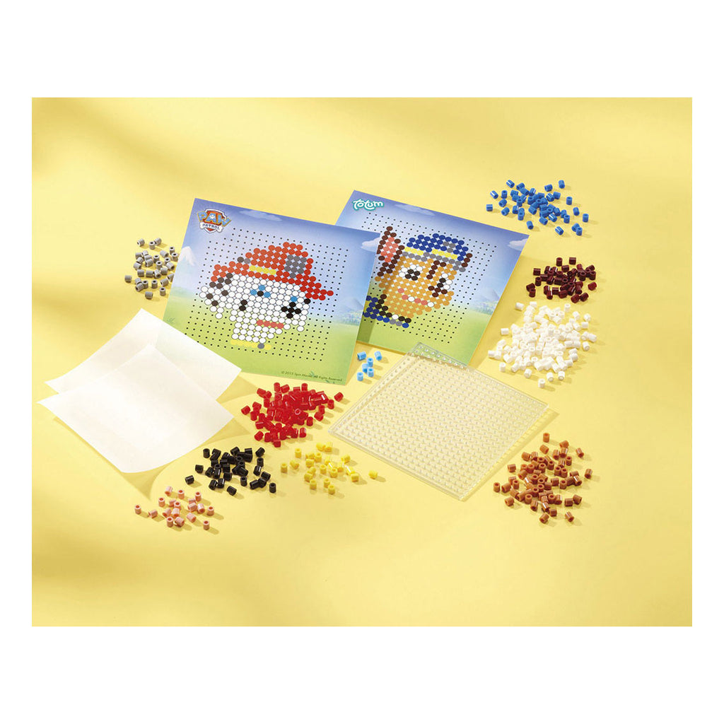 Totum 3-in-1 Paw Patrol Bügelbild-, Gipsabguss- und Pixelkunst-Bastelset