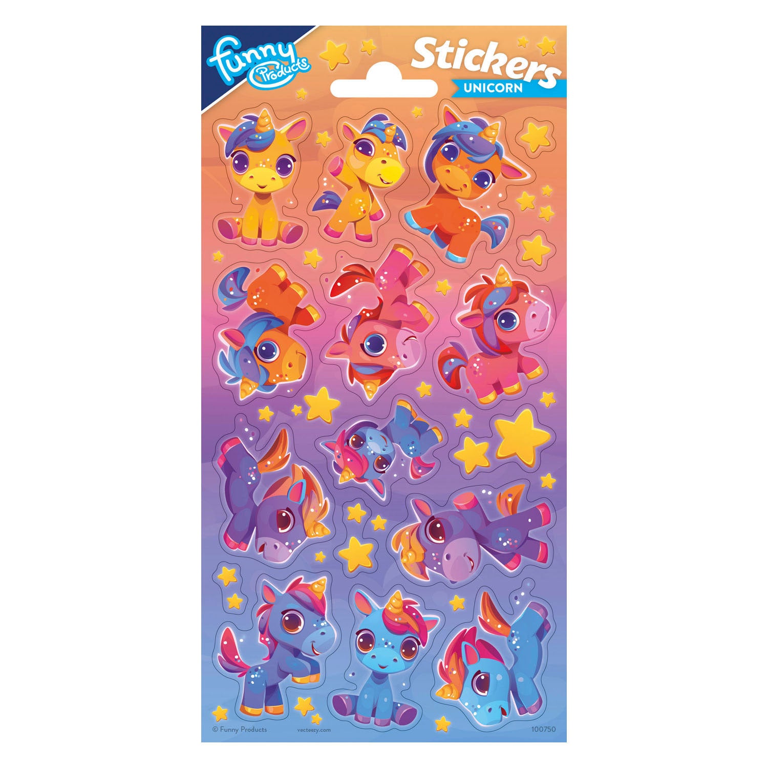 Totum Stickerbogen Einhorn