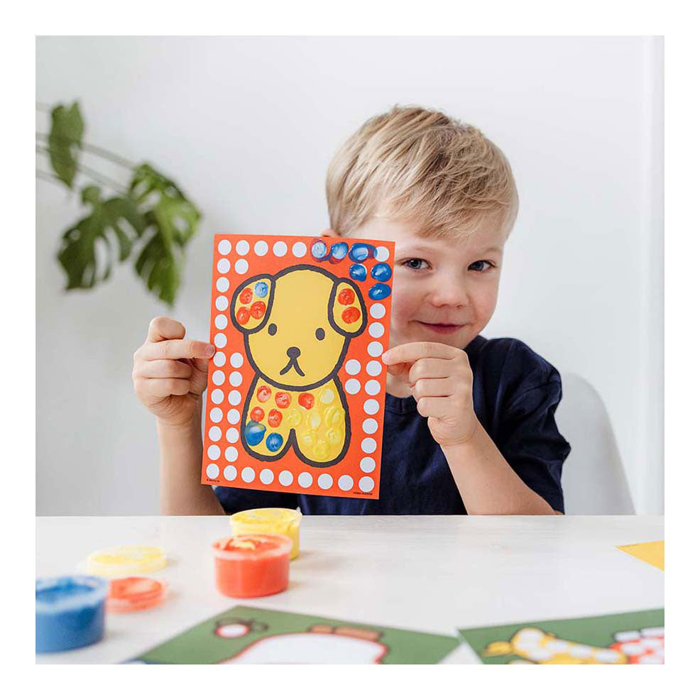 Kreative Bastelgruppe – Kreativ mit Fingerfarben – Miffy