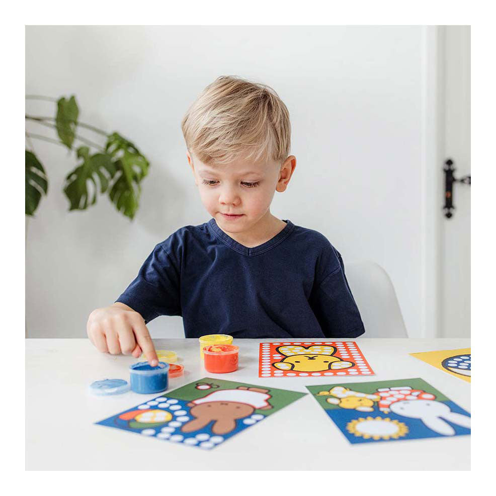 Kreative Bastelgruppe – Kreativ mit Fingerfarben – Miffy