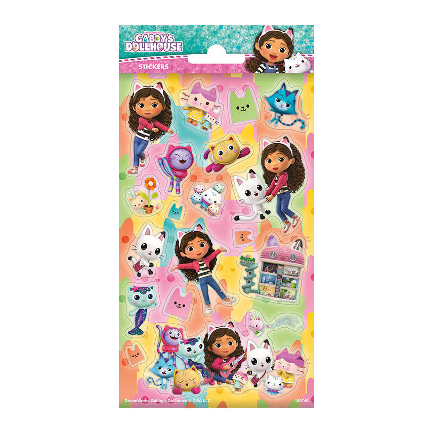 Totum stickervel glitter gabby's poppenhuis