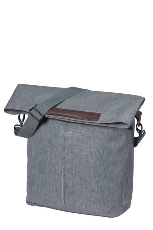 Basil tas city shopper grijs | mik hooks | 16l