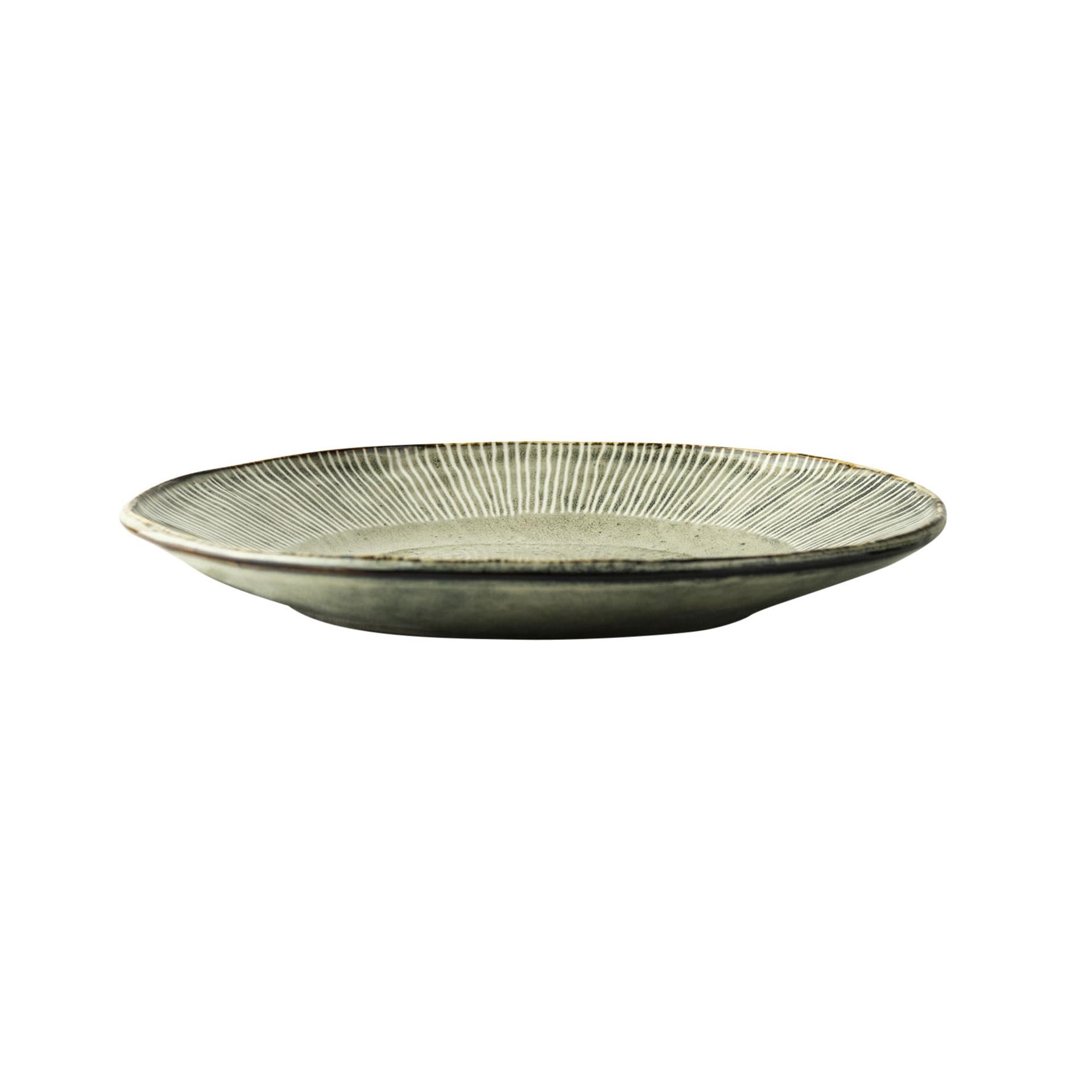 Dutch rose organic bord 21,5cm groen 4st