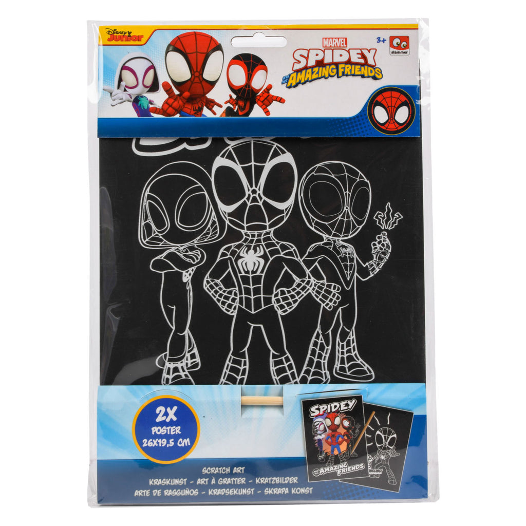 Spidey-Kratzbilder, 2 Stück.